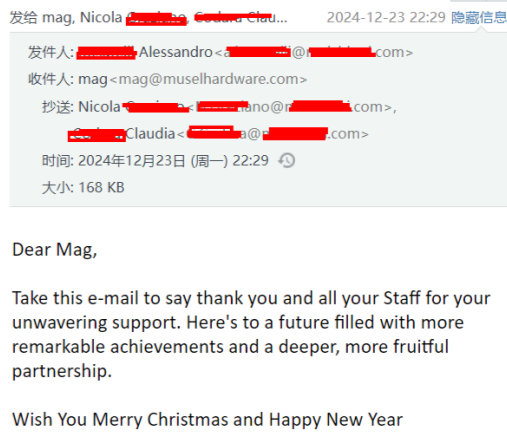 Ms Claudia from Italy