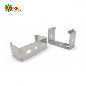 U-Shaped Stainless Steel Stamping Bracket with Mounting Holes for Electrical Equipment