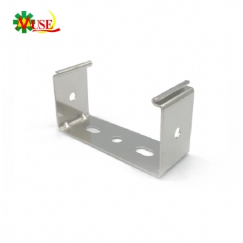 U-Shaped Stainless Steel Stamping Bracket with Mounting Holes for Electrical Equipment