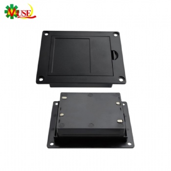 3-Slot 18650 Recessed Battery Box with Cover | 12V Series Flush Mount Holder
