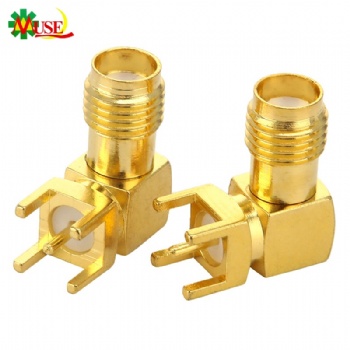 90 Degree PCB Mount SMA Female Connector